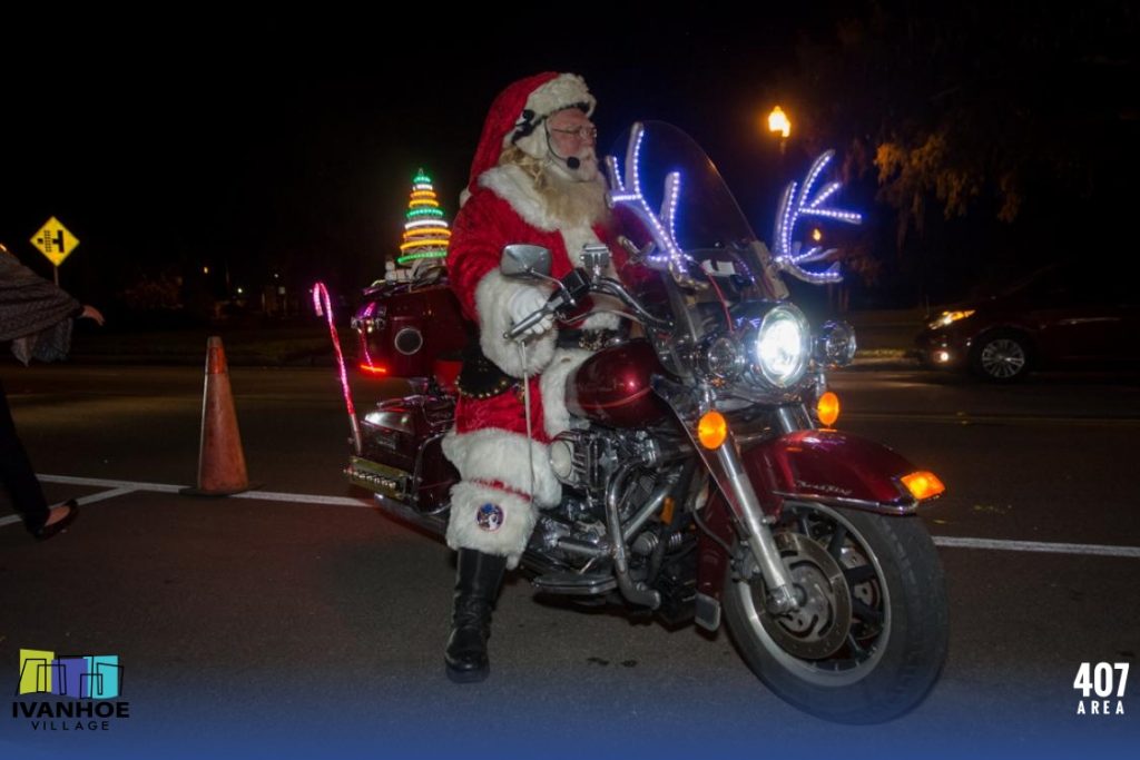 Santa got to make a LED Christmas tree for his sleigh